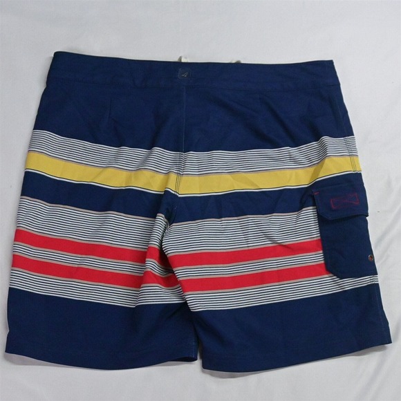 Sperry Top Sider 38 x 8" Blue Stripe Unlined Board Shorts - Picture 7 of 7